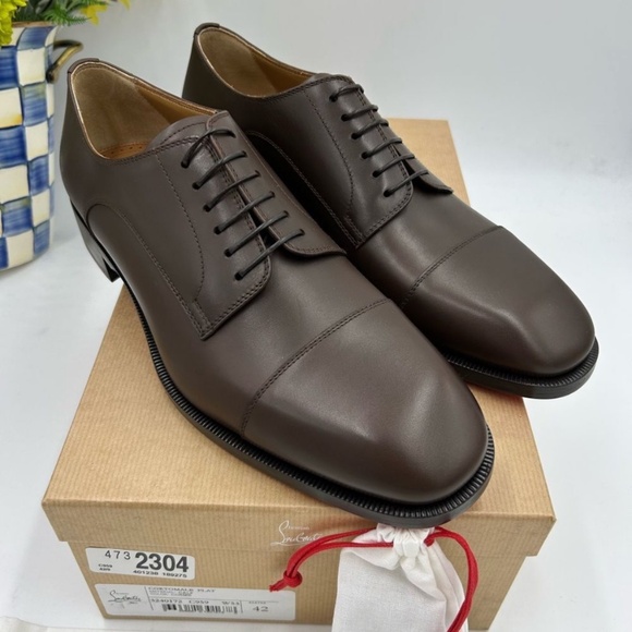 Men’s Christian Cortomale leather Oxford size 42 made in Italy - Picture 2 of 7